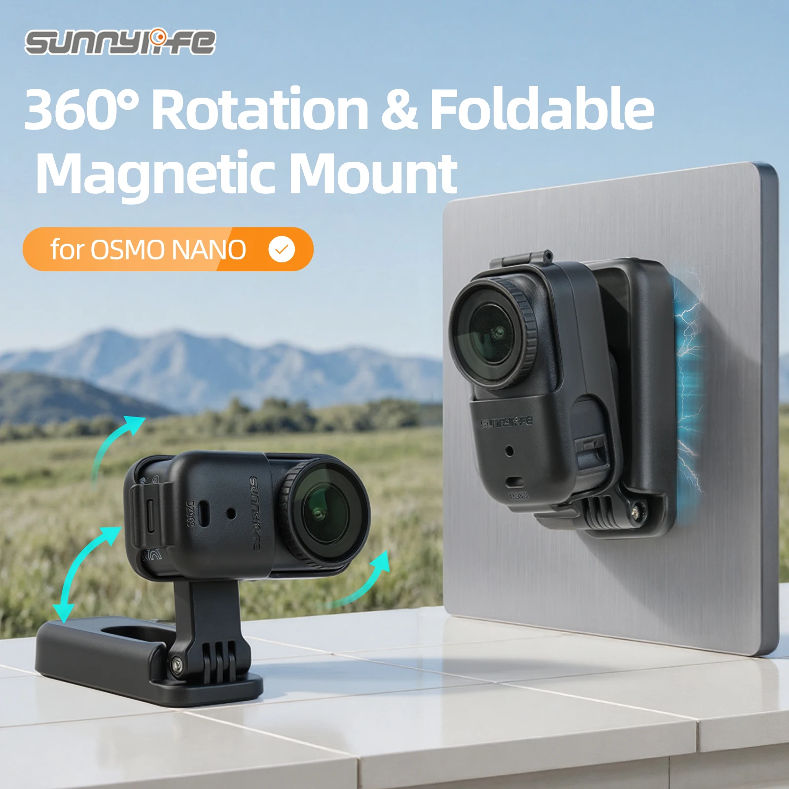 

Магнитное крепление для DJI Osmo Nano, регулируемая складная настольная подставка, кронштейн, опорная база для DJI Osmo Nano, аксессуар для камеры