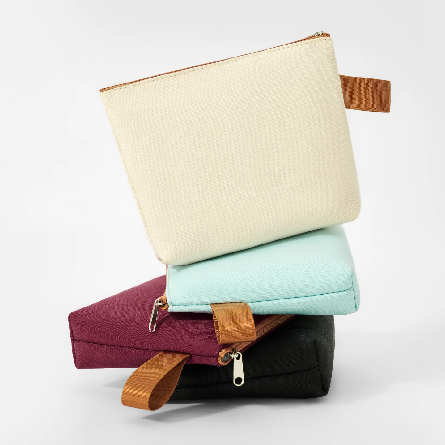 Kosmetiktasche, handbemalte Tasche, Reißverschlusstasche, Schlüssel- und Münztasche, Federmäppchen für Kunststudio-Schulungen, Aufbewahrungstasche, Lippenstift-Etui, tragbare Kulturtasche