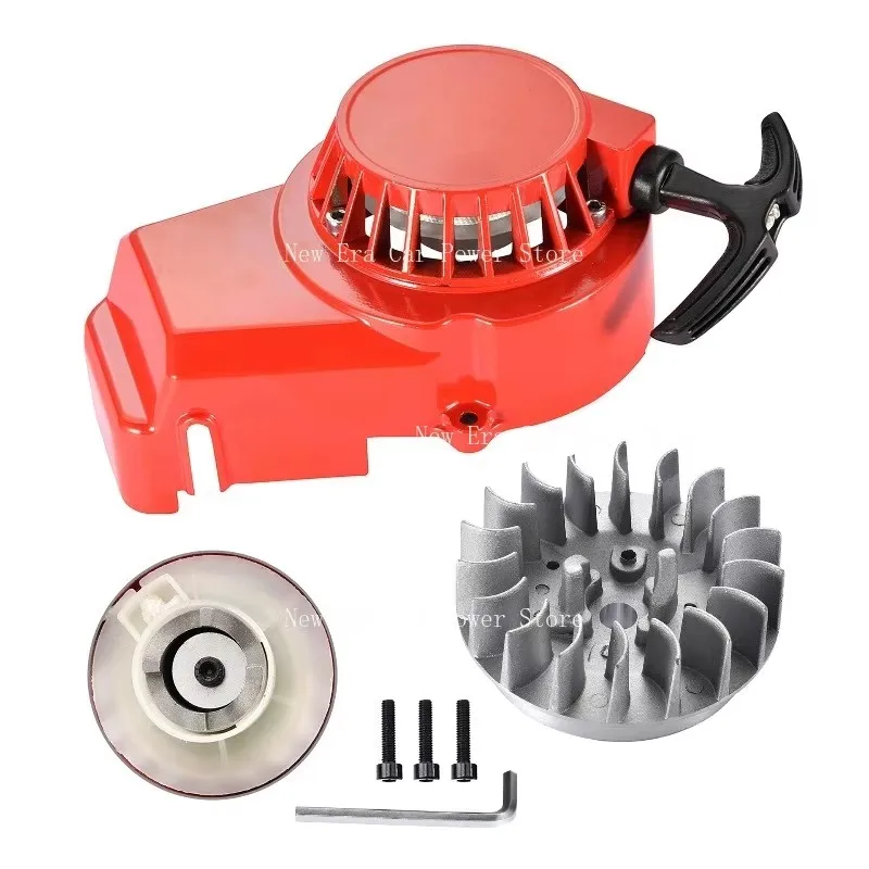 

2 Strokes 47cc 49cc Red Hand Puller Flywheel Combination Replacement 2 Strokes Mini Over Bike Scooter