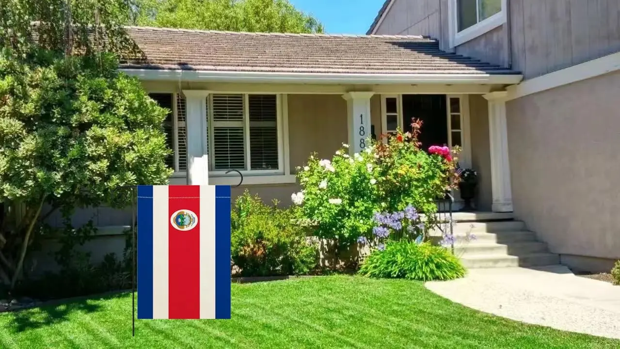 Costa Rica Costa Ricans Garden Flag,Garden Decoration Flag,Indoor and Outdoor Flags,Celebration Parade Flags,Anniversary Cel llz