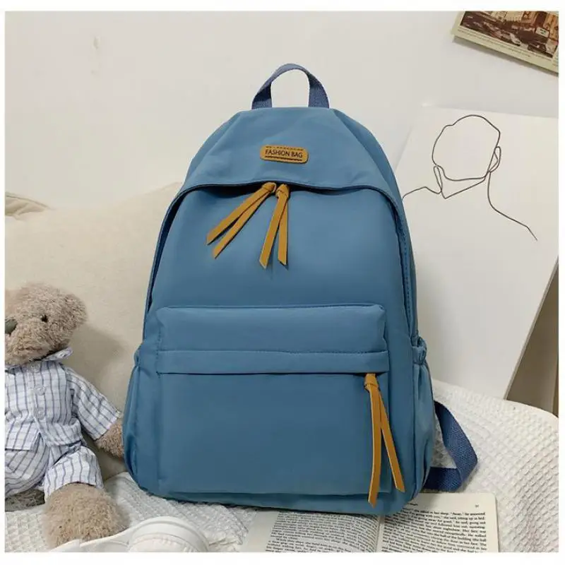 Mochila sencilla de moda para estudiantes, para estudiantes morral, Ins Harajuku Fengchu, para estudiantes de secundaria, bolso para niños