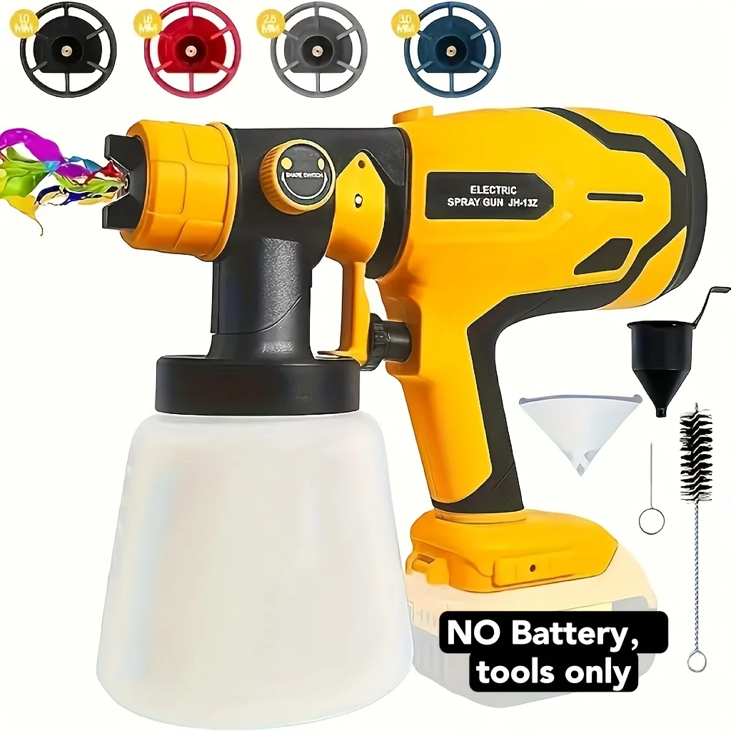 

1 Set Paint Sprayer For DEWALT 20V Battery, Cordless HVLP Paint Sprayers For Fence, Furniture, Cabinets, Walls, No Battery