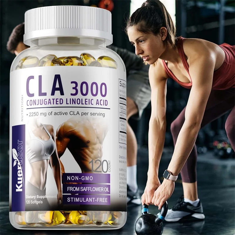 CLA Safflower Oil Softgels, Supports Daily Energy, Digestion, Metabolism & Lean Muscle Maintenance, Weight Management