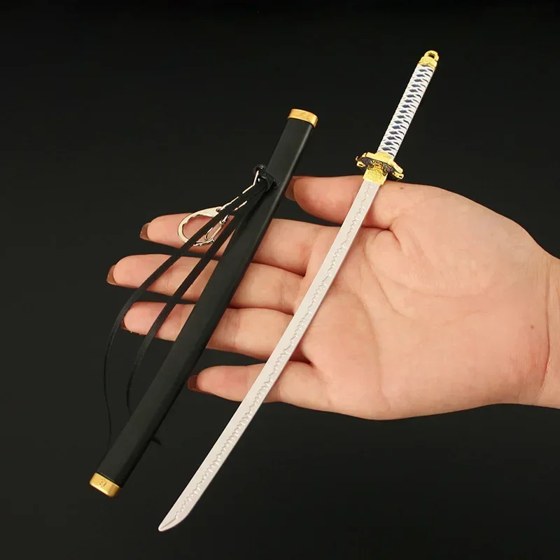 Espada Yamato Dark Slayer de 22cm, corte de juez Iaido, juego periférico de Anime, aleación de Metal Katana, espada samurái, arma, regalos, juguetes para niños