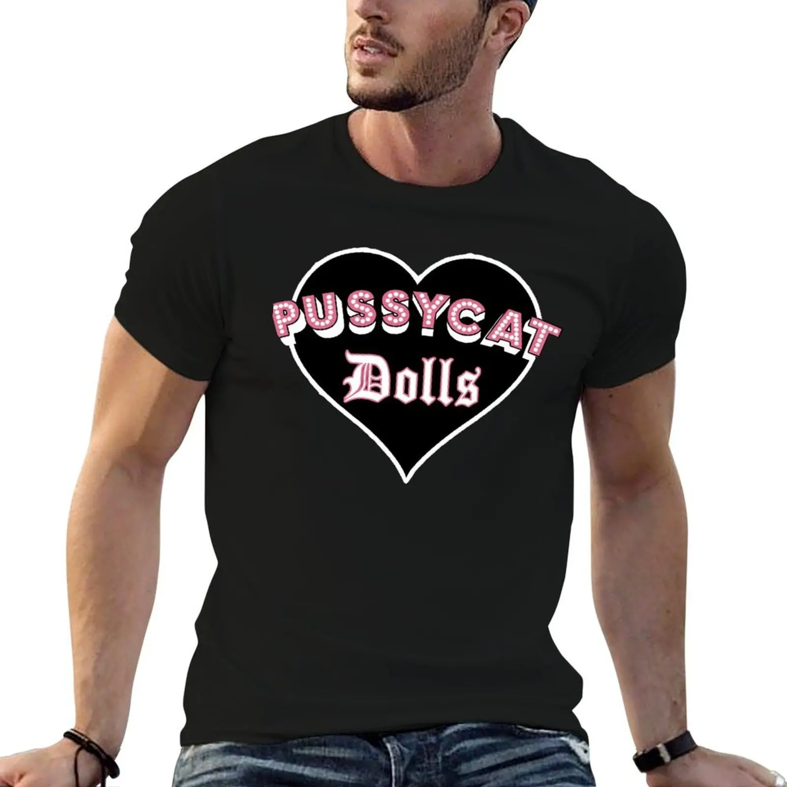 

Pussycat Dolls reunion logo T-Shirt t shirts for man cotton funny t shirt men 100% cotton luxury brand T-Shirt