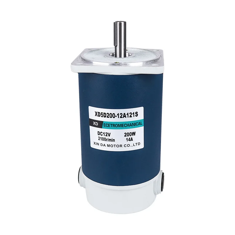200W DC motor 12V24V high torque micro speed regulation high-speed motor permanent magnet forward and backward motor