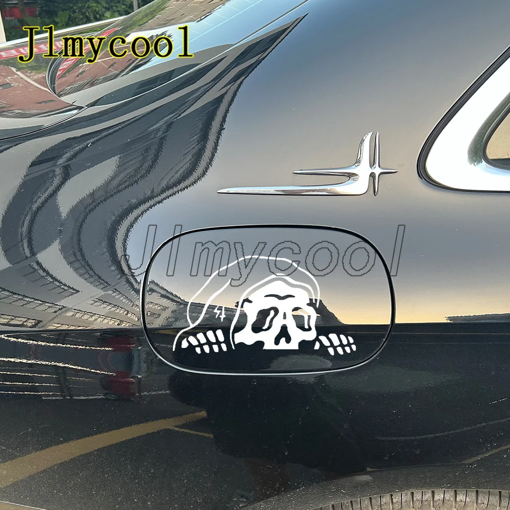 

Peep Skeleton Car Sticker Decorated Windshield Windows Halloween Lurking Reaper Ghost Stickers Die Cutting Vinyl Decals