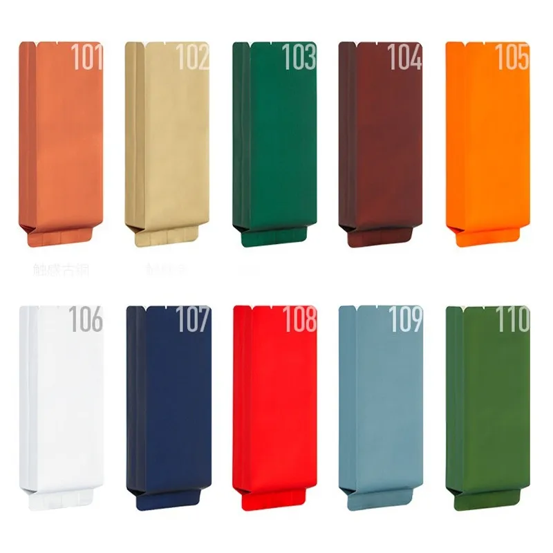 StoBag 50pcs Colorful Aluminum Foil Packaging Bag Long Plastic Seaed for Tea Coffee Powder Storage Pouch Portable Wholesale