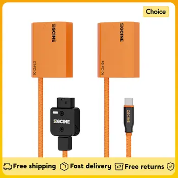 ZGCINE DT-FZ100 D-Tap 轉 NP-FZ100 假電池,帶編織線直流耦合器,適用於Sony A7R V/A7 IV/A7S III/A7R IV 相機 10 最佳銷售 戲院配件 - №3