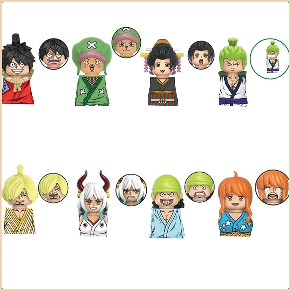 Аниме One Piece Series, строительные блоки, кукла Vinsmoke Sanji Yamato Usopp, экшн-фигурка, кукла, украшение, модель, украшение, подарки для детей