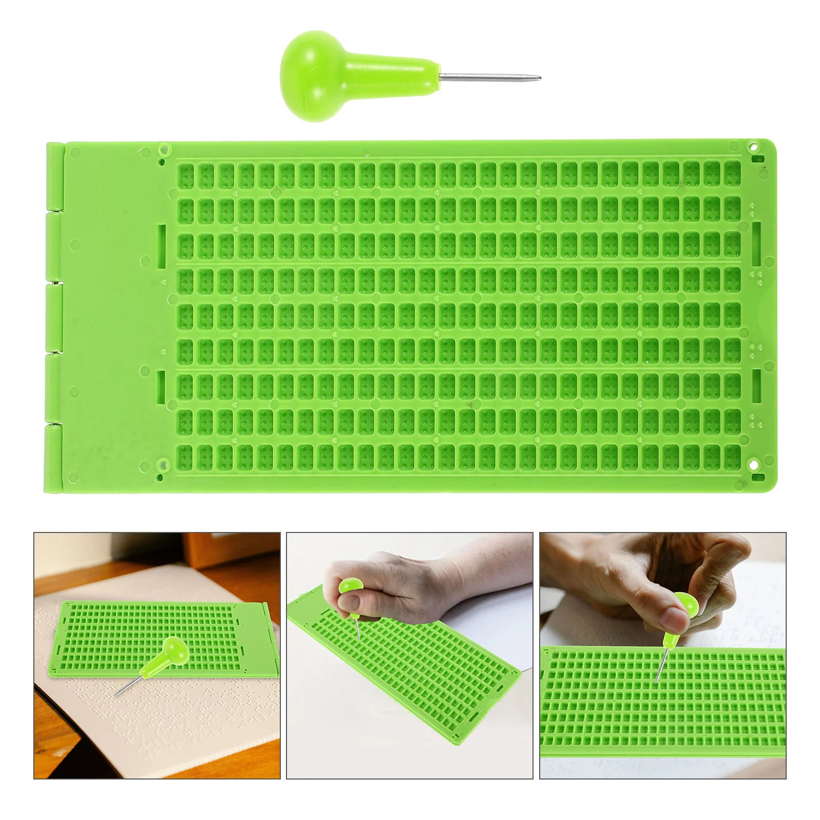 Label Writing Pen Braille Tablet Stylus Pens Learning Kit Books Pp Plastic Plate Printer