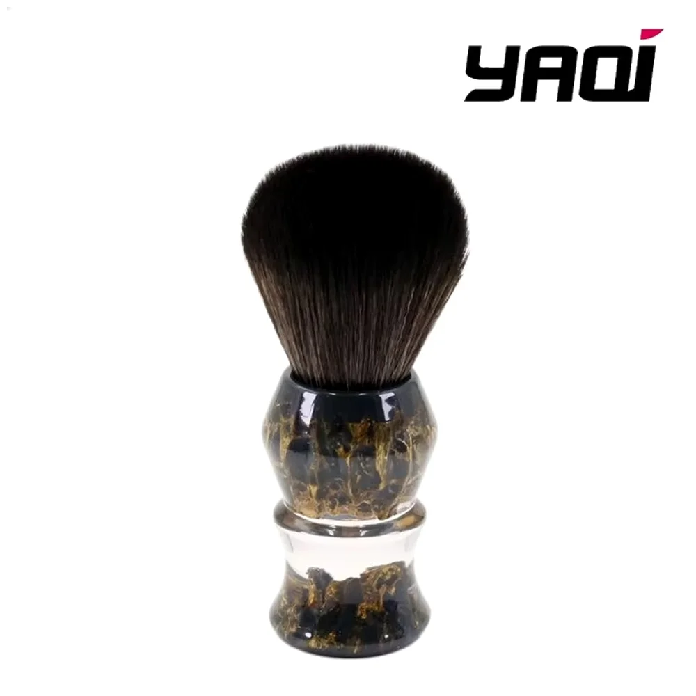 YAQI Resin Handle DEEP STONES Men Shaving Products 24mm Synthetic Hair Wet Shave Tools Men Wet Shaving Brush Best Gift for Men
