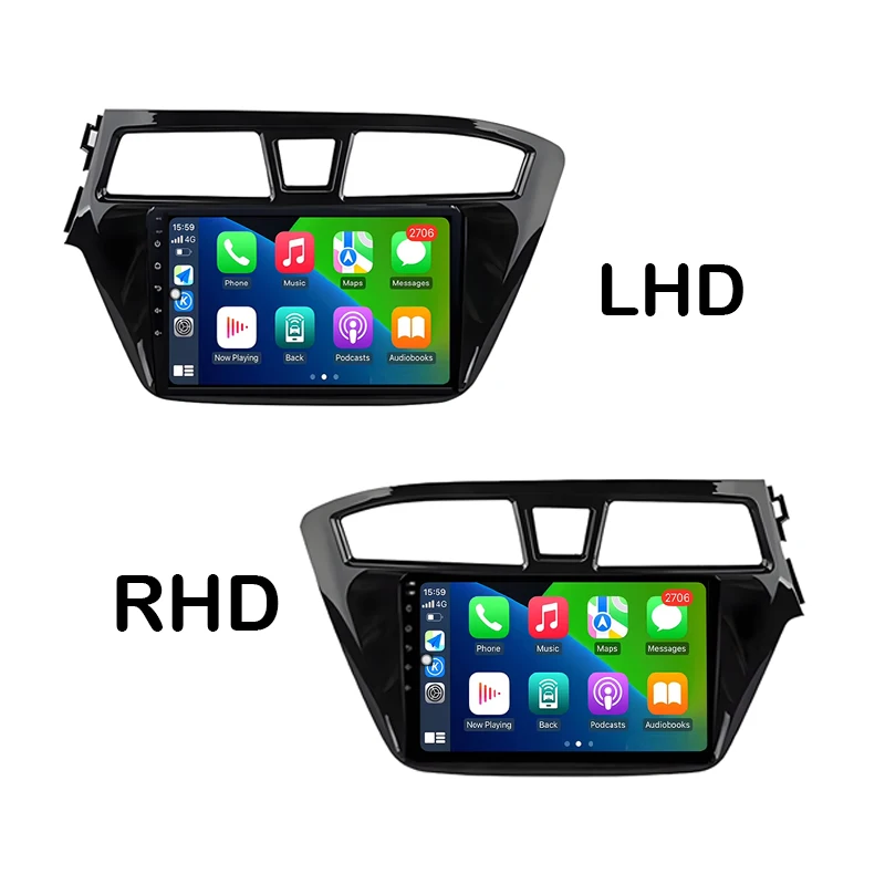 Reproductor Multimedia Android 16 con GPS, Navegación, Mirror Link, Pantalla Táctil, Wifi, RDS y 5G para Hyundai I20 2014 2015-2018 2019 4