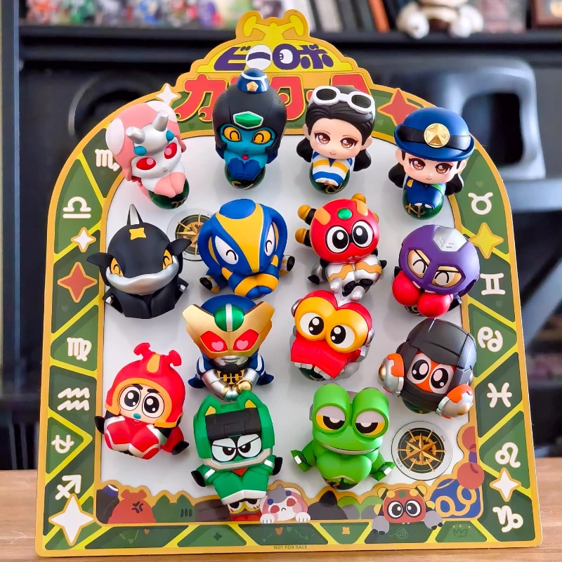 Bandai B-Robo Kabutack Hug Sticker Series Blind Box Guchapin & Shark Chili Desktop Ornaments Cute Fridge Magnet Decorations Gift