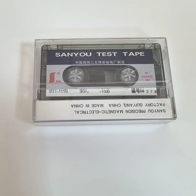 TEST TAPE SANYOU MTT-111N W&F/SPEED 3KHZ-10DB,SPEED & FLUTTER TAPE SPEED TEST WOW AND FLUTTER TEST