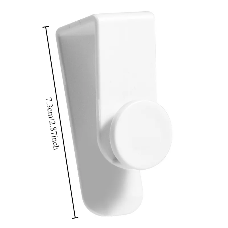 2Pcs Punch Free Multifunctional Door Hook Heavy Load Garbage Bag Towel Hanger Kitchen Bathroom Storage Accessory