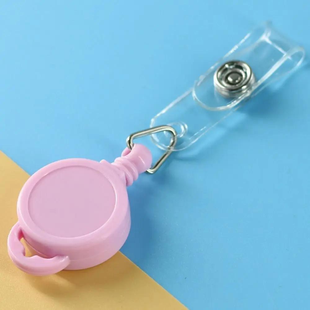 Выдвижная катушка для бейджа с защитой от потери, именная бирка, зажимы для ключей, держатель для бейджа, брелок для ключей, ремешок для удостоверения личности, легко вытягиваемая пряжка