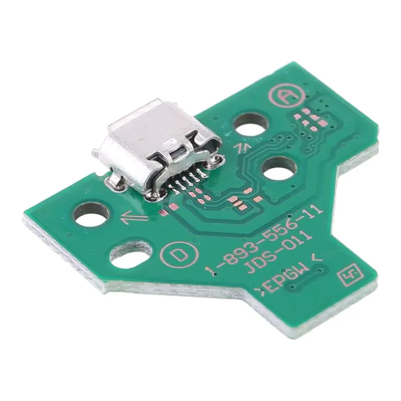 JDS-011 12-pin Ribbon Cable Micro USB Charging Port Socket Board Module Replacement for Controller K1KF