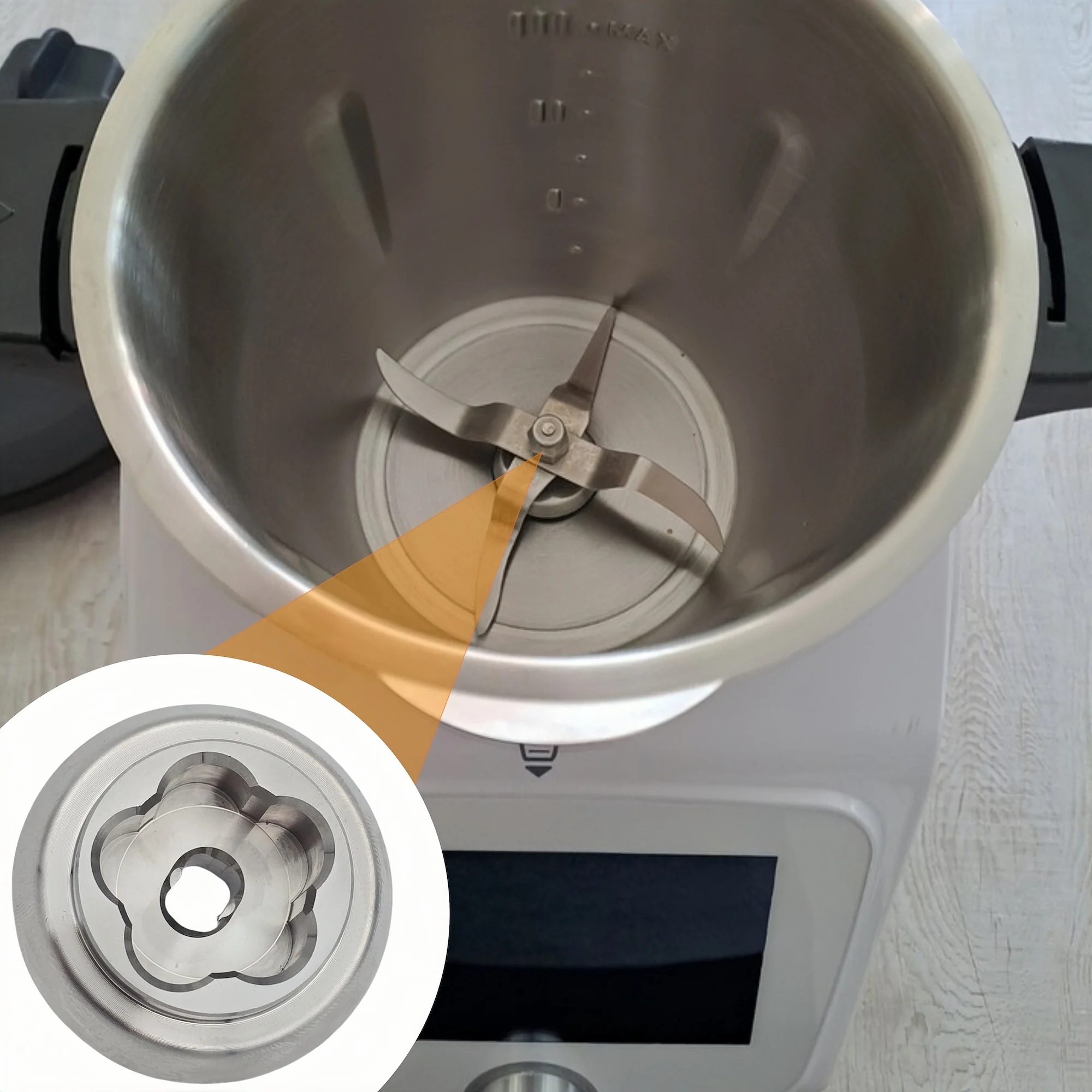 Stainless Steel for Silvercrest Monsieur Cuisine Connect 5T