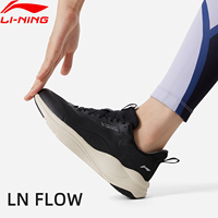 Li-Ning Women LN FLOW Running Jogger Shoes TUFF RB Cushion Breathable Wearable Anti-slip LiNing Leisure Sneakers AGLU090