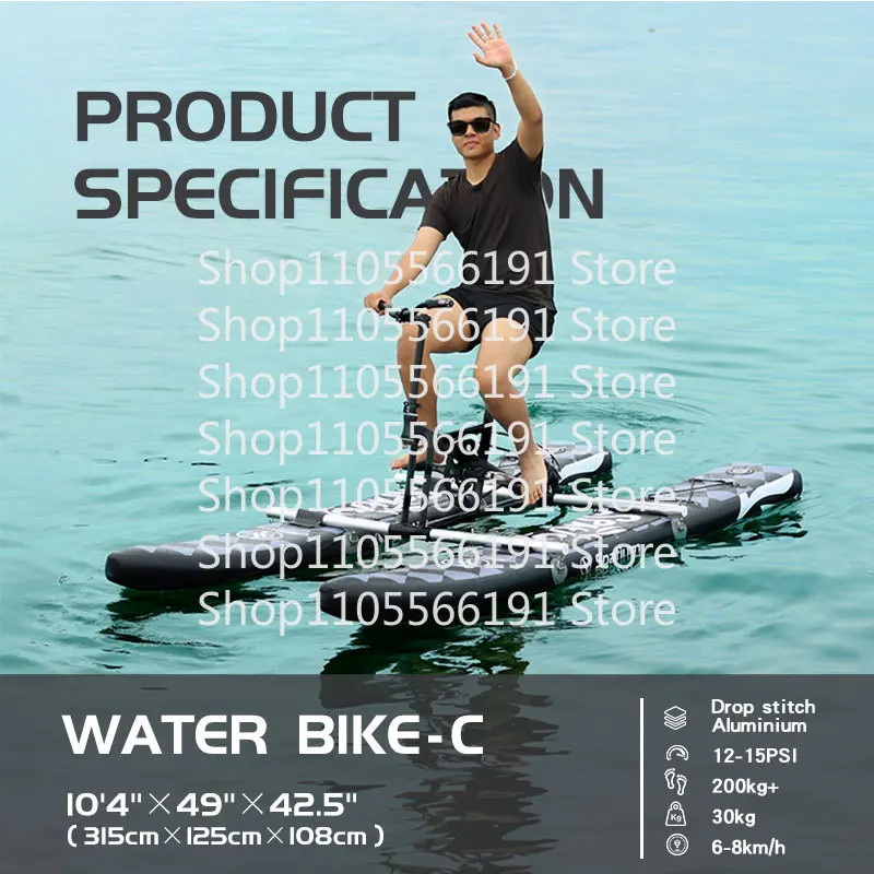 Spatium 2025 New Collection Wholesale Pontoons Sea Bike Water Bicycle Pedalo Boat for Water Sport