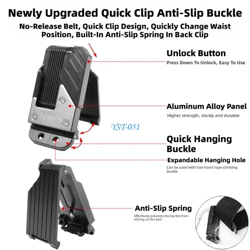 E15A Tool Holder Features Lock When Inserted And Belt Clip For Easy Access