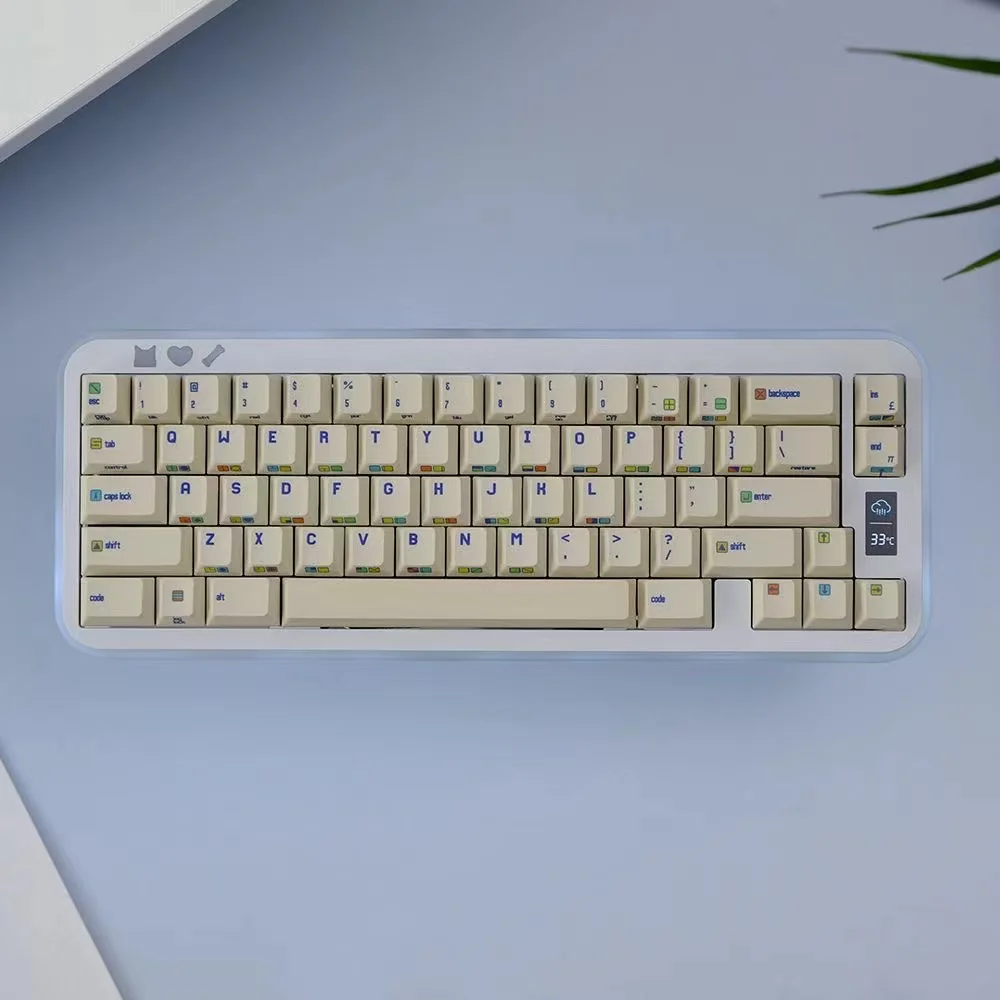 Barra de espaço dividida do teclado, Keycap C64, perfil cereja, PBT, PBT, sublimação da tintura, teclado do jogo do MX, 1 grupo