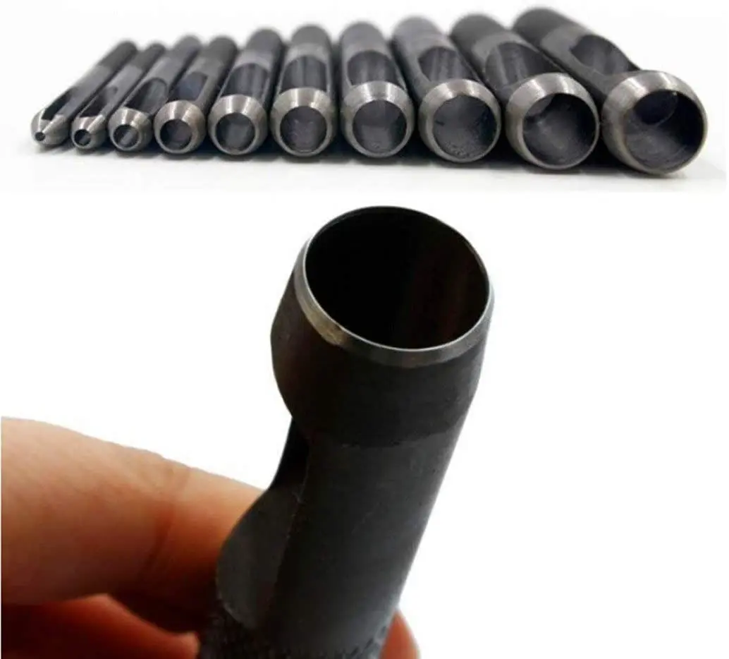 1mm ~ 10mm sets for your choose Hole Puncher Leather Hole Punch Round Steel Leather Craft Hollow Hole Punch Gaskets Rubber Tools