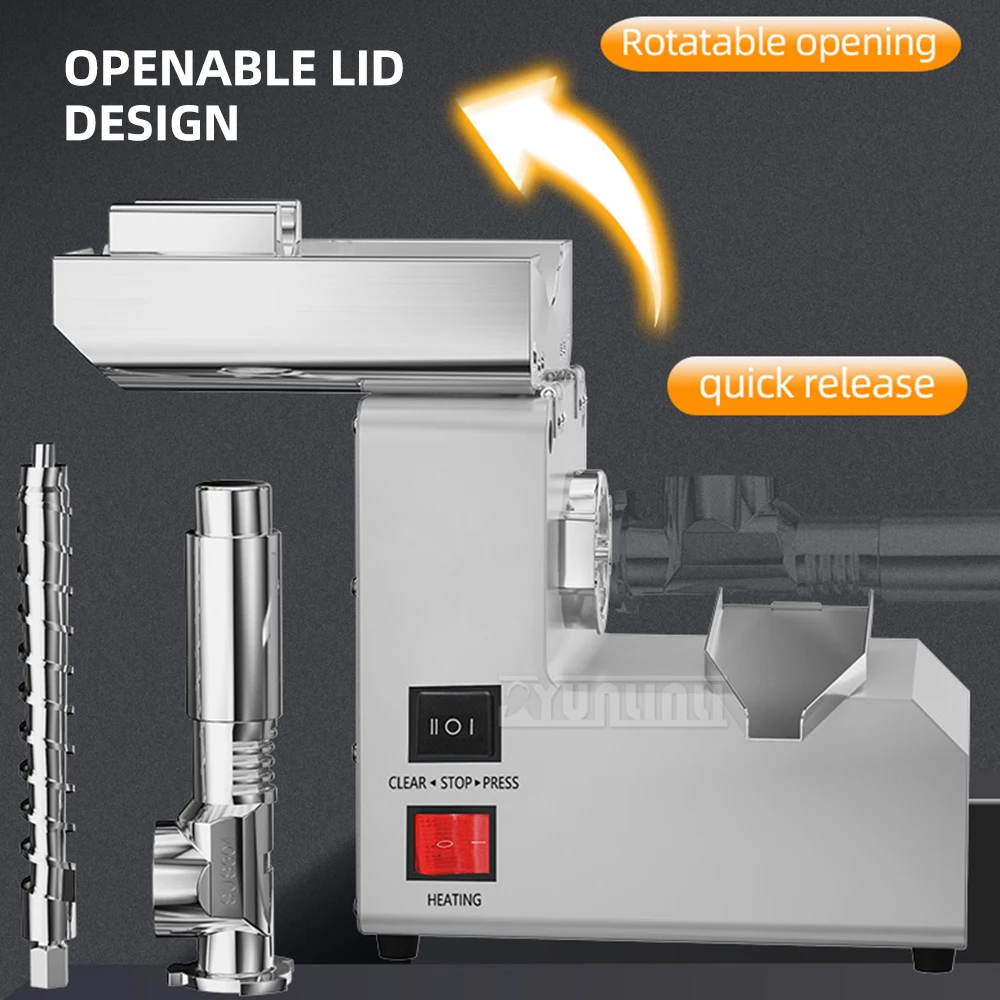 الفولاذ المقاوم للصدأ النفط الضغط الفول السوداني آلة زيت فول الصويا للشركات الصغيرة النازع De Aceite De Semillas