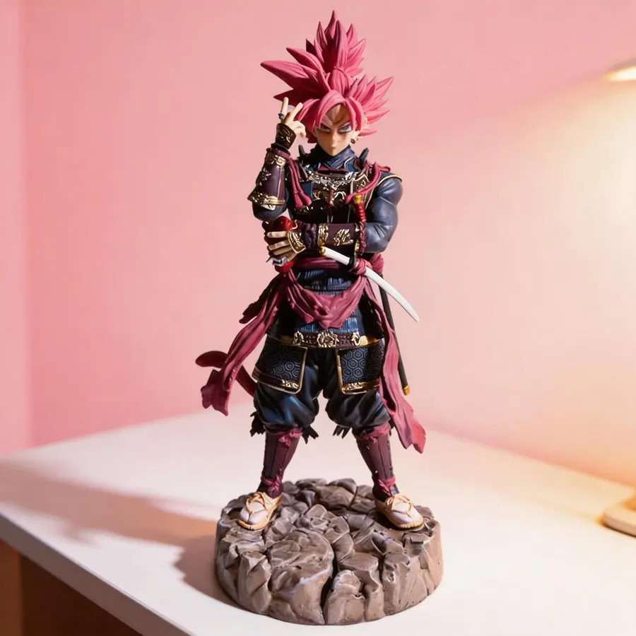 

Фигурка аниме-персонажа Гоку (Супер Сайян Роз) из Dragon Ball, 31 см, высокое качество, детализированная работа.