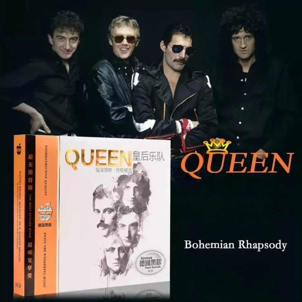 CD rock classico Queen "Bohemian Rhapsody" - Iconic Western Hits |   per gli appassionati di auto, giochi e rock
