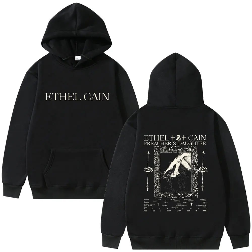 

Hot Singer Ethel Cain Preacher's Daughter My Love Is A Flesh Wound Hoodie Men's Women Fashion Vintage Gothic Oversized Hoodies