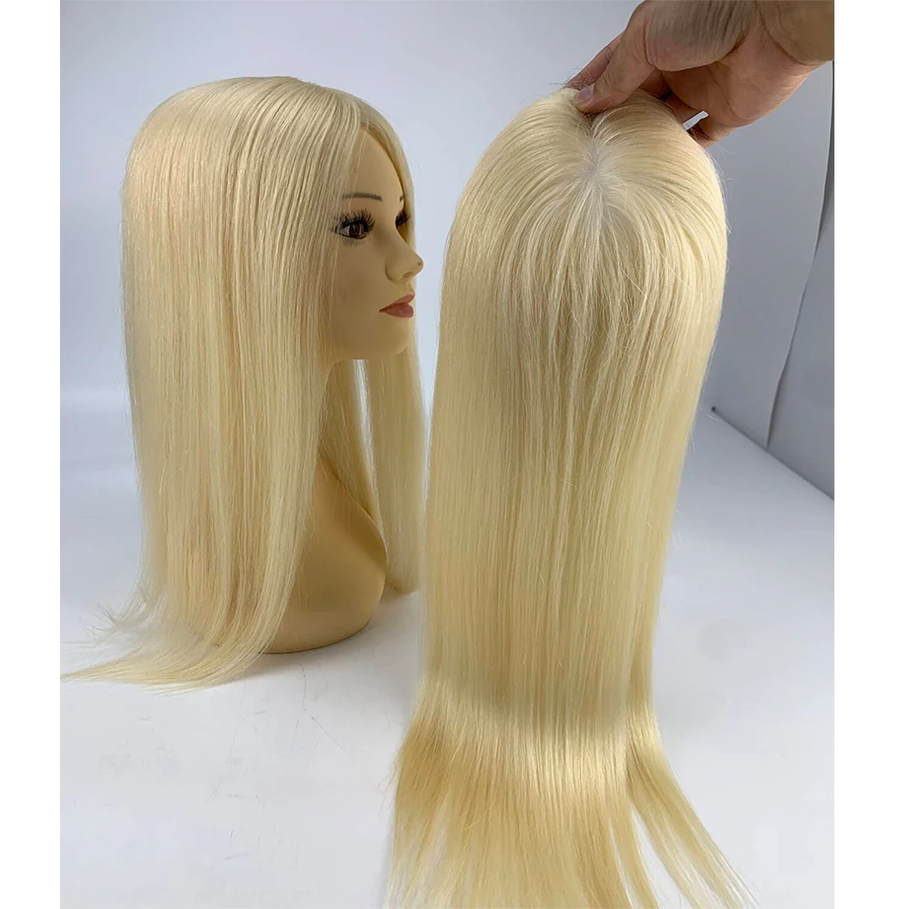 Blonde Color #613 Russian Hair Mono Hair Toupee High Quality 16