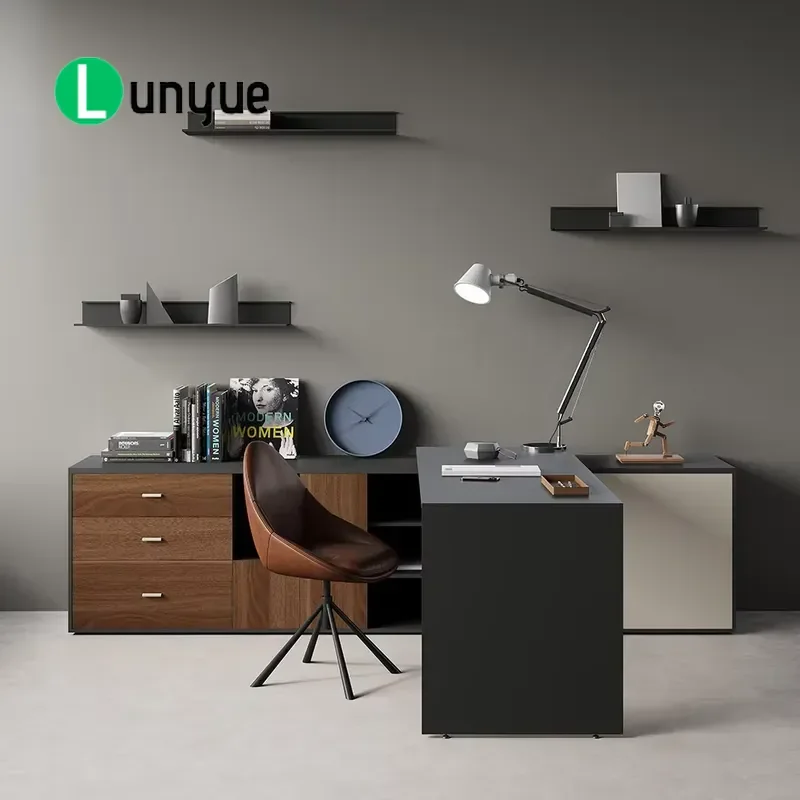 Modern Wooden Office Furniture Ergonomic Customizable Modular Workstation Desk for Hotel School Hospital Supermarket Use