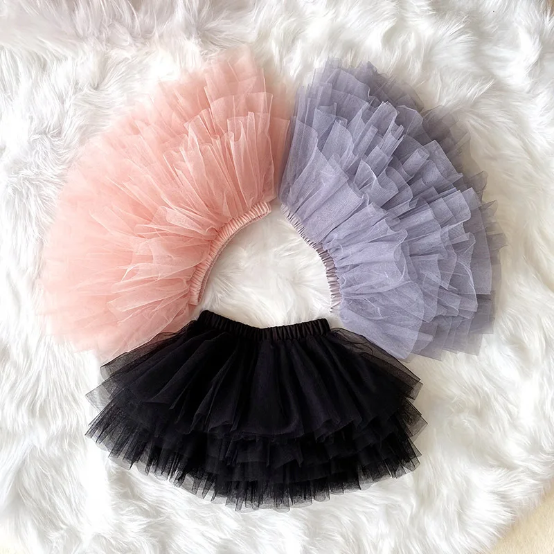 ins girls skirt six-layer yarn baby birthday cake skirt children's day princess mini tutu