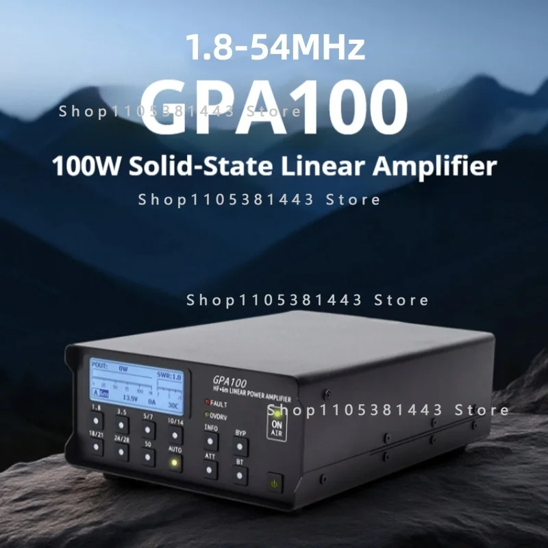 1.8-54MHz Shortwave Radio X6100 X6200 G90 G106C  DC12-15v HF Band High Performance Linear Amplifier GPA100 100W Linear Amplifier