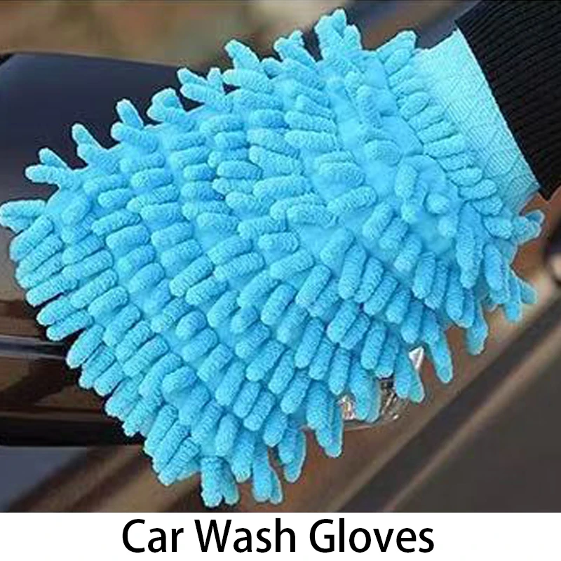 Car Wash Glove Microfiber Chenille Auto Dust Washer Mitt Car Cleaning Accessories Care Washing Vehicle Multifunction Clean Tools