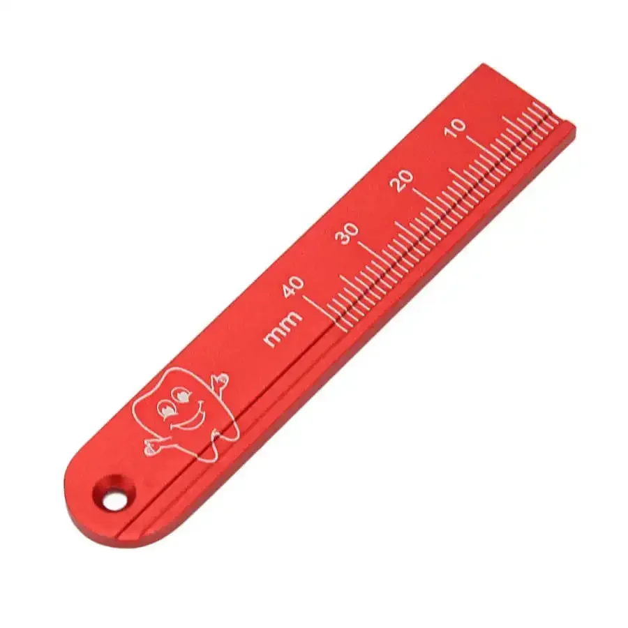 

1Pc Newest Red Endodontic Ruler Dental Endo Rulers Dental Root Canal File Measuring Ruler Dental lab Dentist Tools Supplies