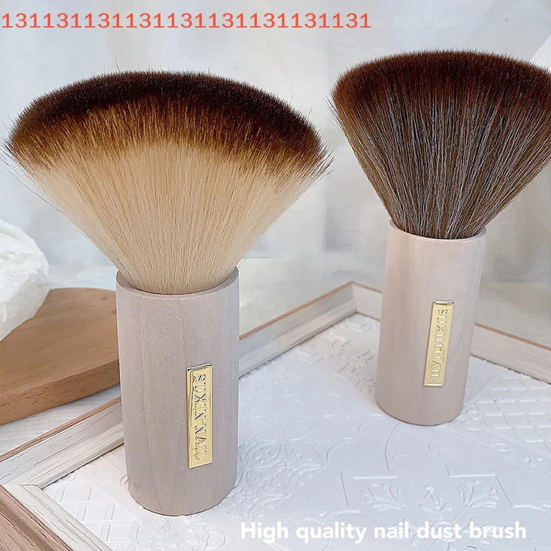 Brosse ronde anti-poussière pour ongles, grande taille, pour enlever la poussière des ongles, vernis Gel UV acrylique, outil de nettoyage de poudre, accessoires de manucure