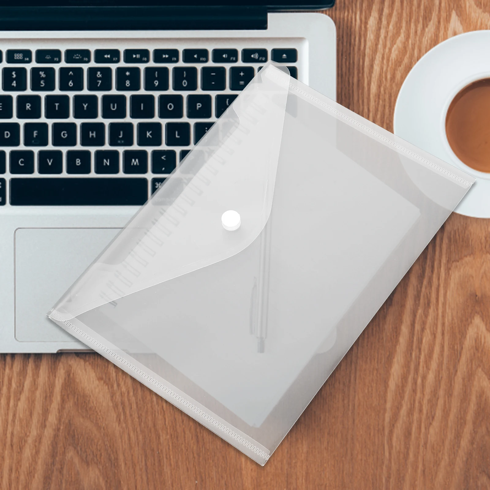 

12pcs A5 File Storage Bags Plastic Document Bags Transparent Pvc Portable Files Organizer For Office School Business