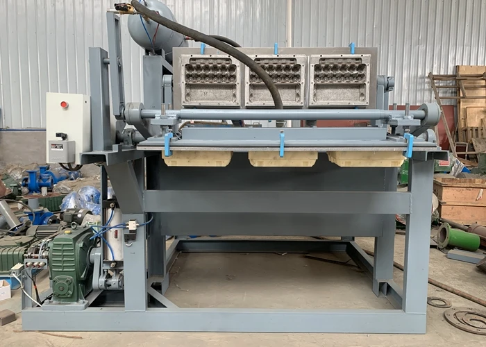 Small Recycled Paper Egg Tray Machine Natural Sun Dry for Crate Pulp Molding Production Equipment Carton Packaging