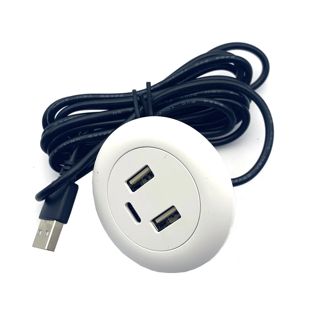 TYPE-C charge connector Extension Cord Mobile   Tea Table Sofa Concealed Fast Charging Cable   Embedded Desktop USB2.0 To USB