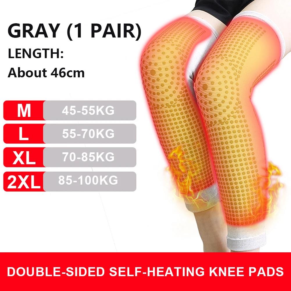 1 Pair Dot Matrix Self Heating Knee Pads Brace Sports Kneepad Tourmaline Knee Support For Arthritis Joint Pain Relief Recovery