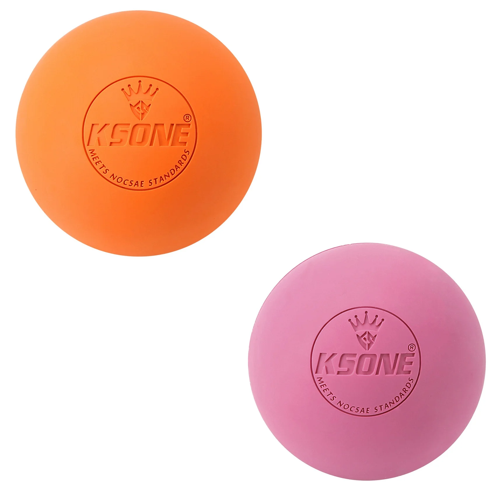 2X KSONE Massage Ball 6.3Cm Fascia Ball Lacrosse Ball Yoga Muscle Relaxation Pain Relief Physiotherapy Ball 5 & 6