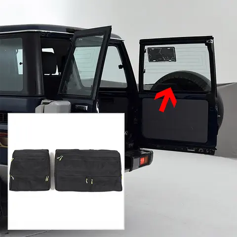 Toyota Land Cruiser LC71 LC76 2007+ 자동차 뒷 창 보관 가방 도구 주최자 패키지 보관 자동차 주최자 액세서리