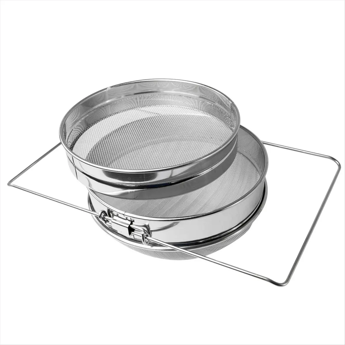 ABJS Stainless Steel Honey Strainer Double Sieve Honey Fragment Strainer Honey Extraction Equipment for 5 Gallon Bucket Honey