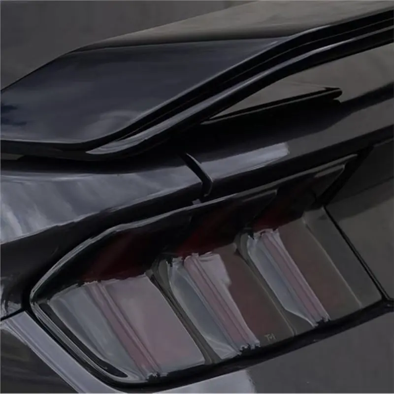 For Ford Mustang S650 2024-2026 1 Pair Rear Tail Light Cover Smoked Black Taillight Brake Trim Cover