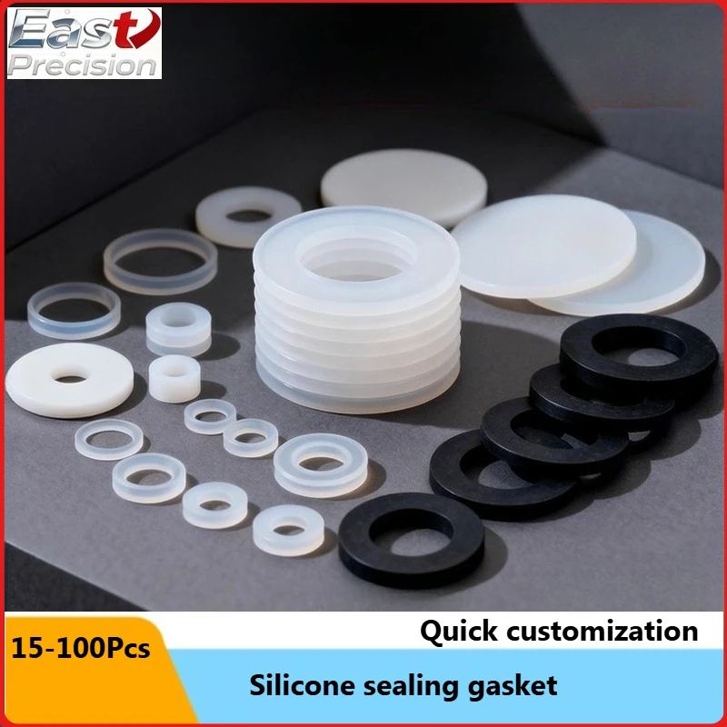 4 Points Silicone Gasket, Round Rubber Flat Gasket Sealing Ring, Custom Processing Thickened Faucet Waterproof Sealing Gasket