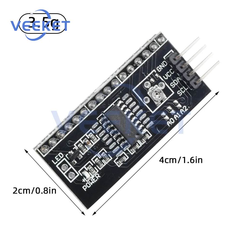 1602lcd adaptador conversor módulo 2004pcf8574 placa 1602 transferência conversão módulo de interface iic