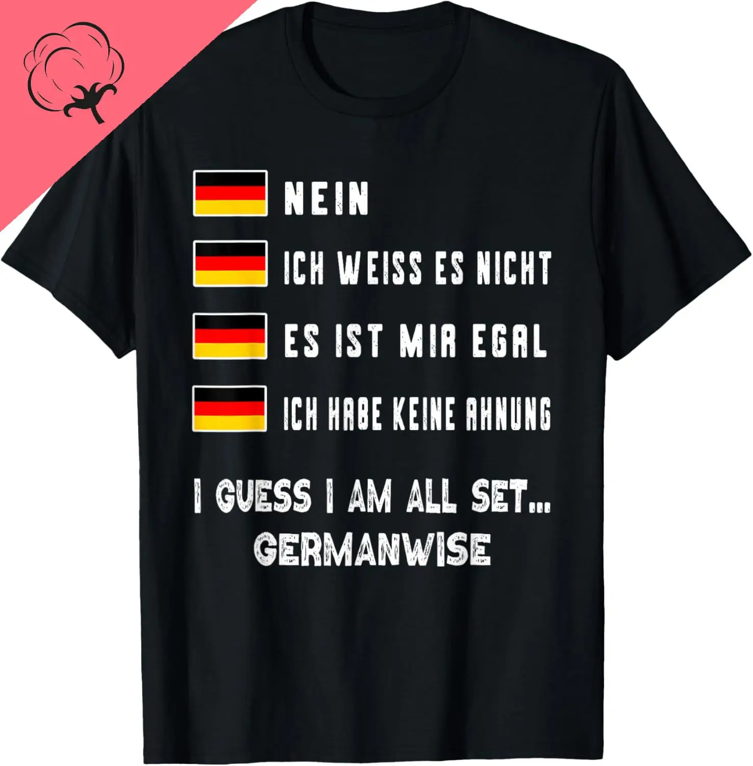 Speaking German Shirt Funny Deutsch Student German Language T-Shirt Breathable and Comfortable Cotton Tee Camiseta Hombre